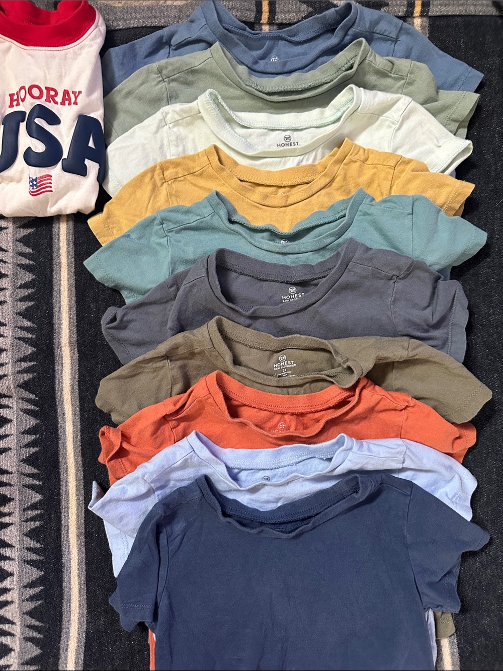 HONEST Kids Short-Sleeve Tee - Blue, Teal, Yellow, Green & More (Multi-Pack)